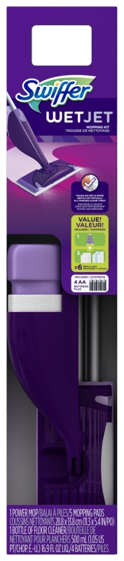 Swiffer WetJet 92810 Wet Jet Kit Synthetic Mop Head Pack of 2