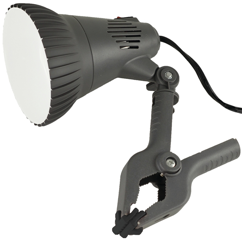 Clamp work light outlet