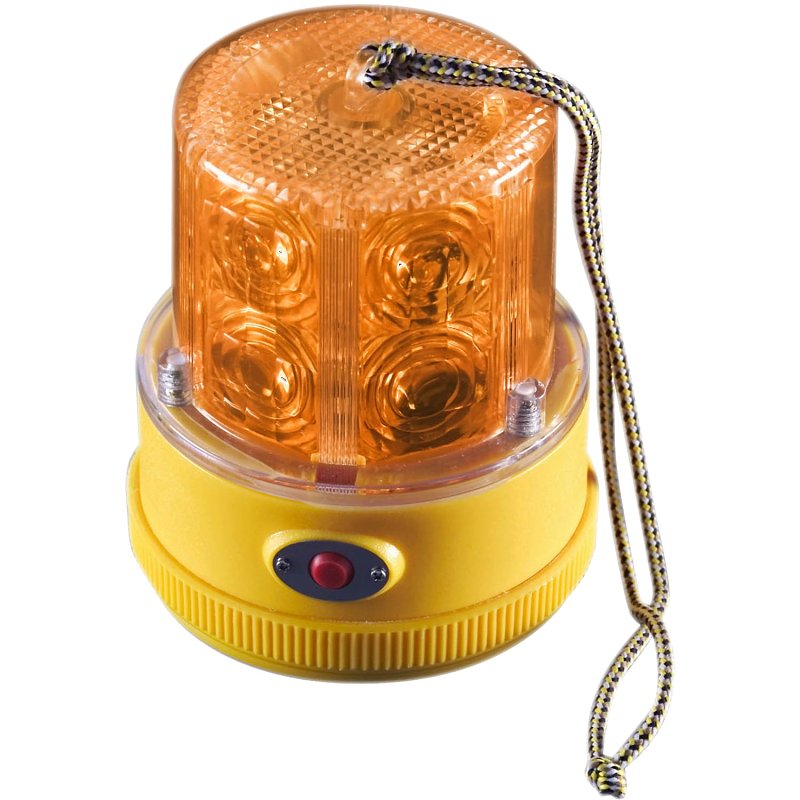 PM 740A Safety Beacon Light, LED Lamp, Amber Lens, 65 fpm Flash Rate