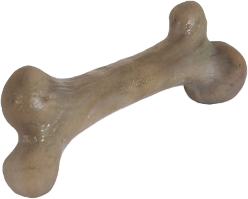 Pet Qwerks BarkBone Natural Instincts 36026 Dog Toy, Beast, Real Bacon, Chew Toy, Dinosaur, Nylon, Beige