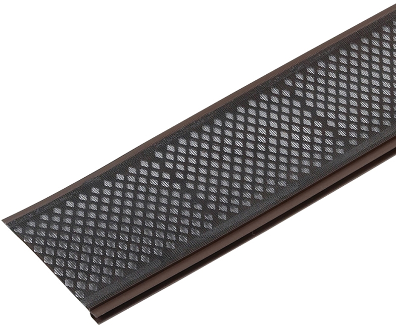 Amerimax 86379 Gutter Filter, 3 ft L, 6-1/4 in W, Vinyl, Brown, Snap-In Mounting, Pack of 75