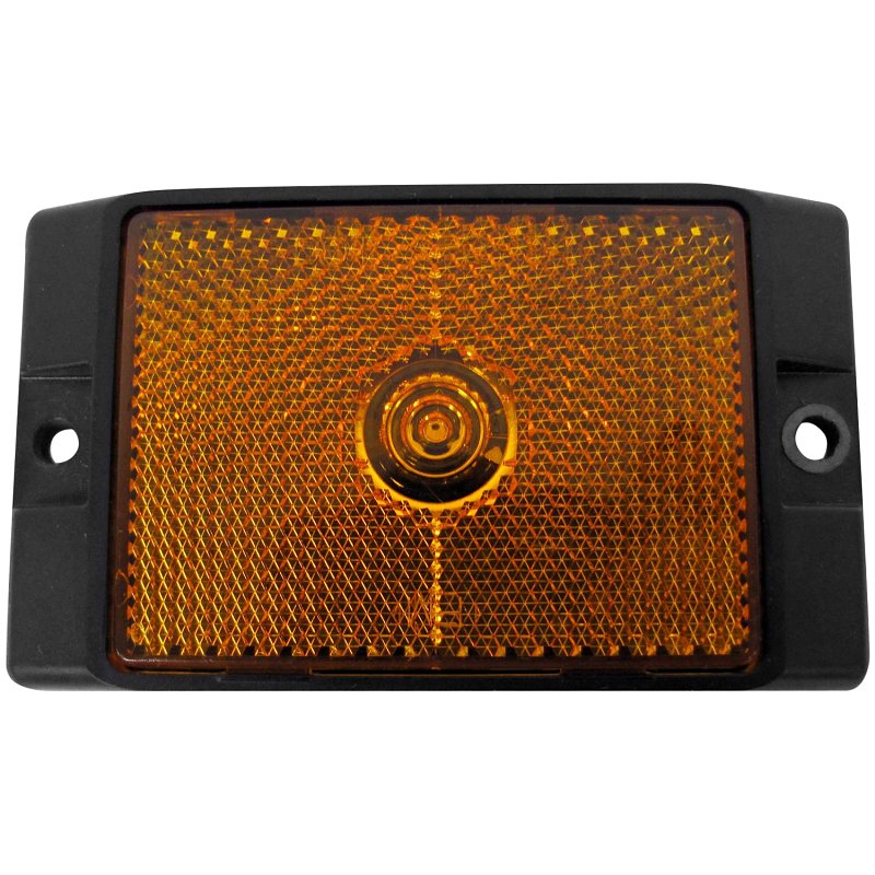 PM V215A Side Marker/Clearance Light, 9 to 16 V, LED Lamp, Amber Lens, Plastic Housing Material, Surface Mounting