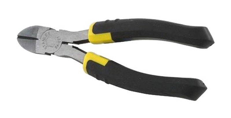 STANLEY 84-028 Diagonal Cutting Plier, 7-3/16 in OAL, 13/16 in Cutting Capacity, 1-7/64 in Jaw Opening, Ergonomic Handle