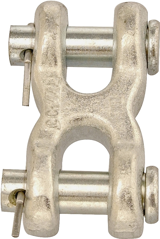 Campbell T5423301 Clevis Link, 3/8 in Trade, 5400 lb Working Load, Steel, Zinc-Plated
