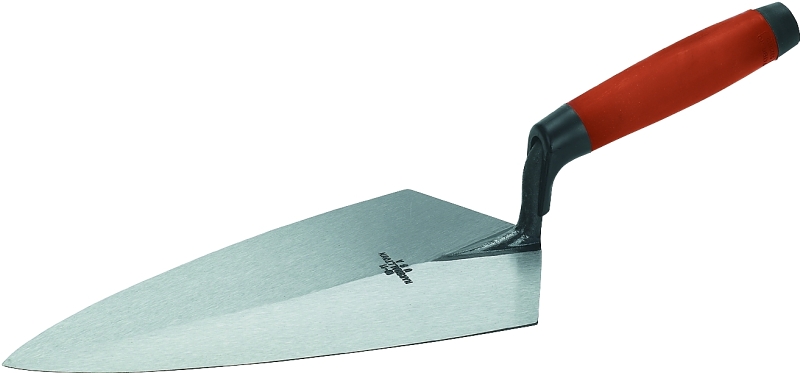 Marshalltown 19 11FG Brick Trowel, 11 in L Blade, 5-1/2 in W Blade, Steel Blade, Durasoft Handle, Durasoft Handle