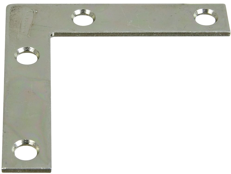National Hardware 117BC Series N266-502 Corner Brace, 2-1/2 in L, 1/2 in W, 2-1/2 in H, Steel, Zinc-Plated, Pack of 40