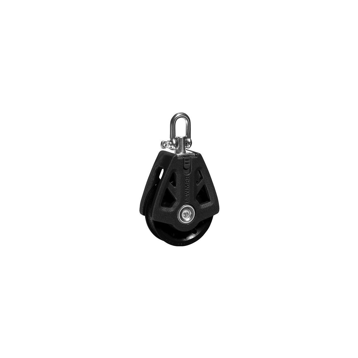 Lewmar 60MM Synchro Block, Single Black, 5/16â³ - 3/8â³ Line