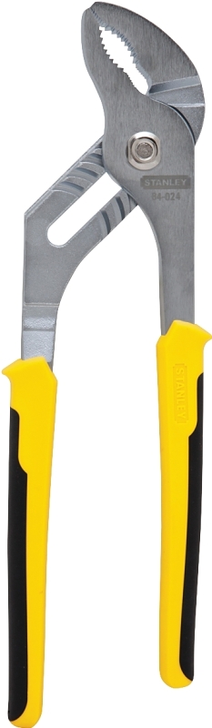 STANLEY 84-024 Joint Plier, 10 in OAL, 2-3/8 in Jaw Opening, Black/Yellow Handle, Ergonomic Handle, 7/8 in W Jaw