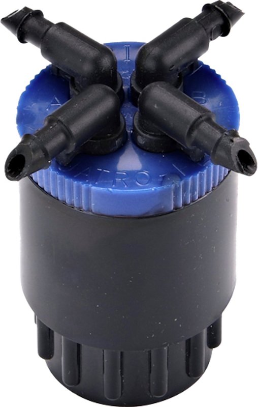 Raindrip QB02UB 4-Outlet Bubbler, Blue