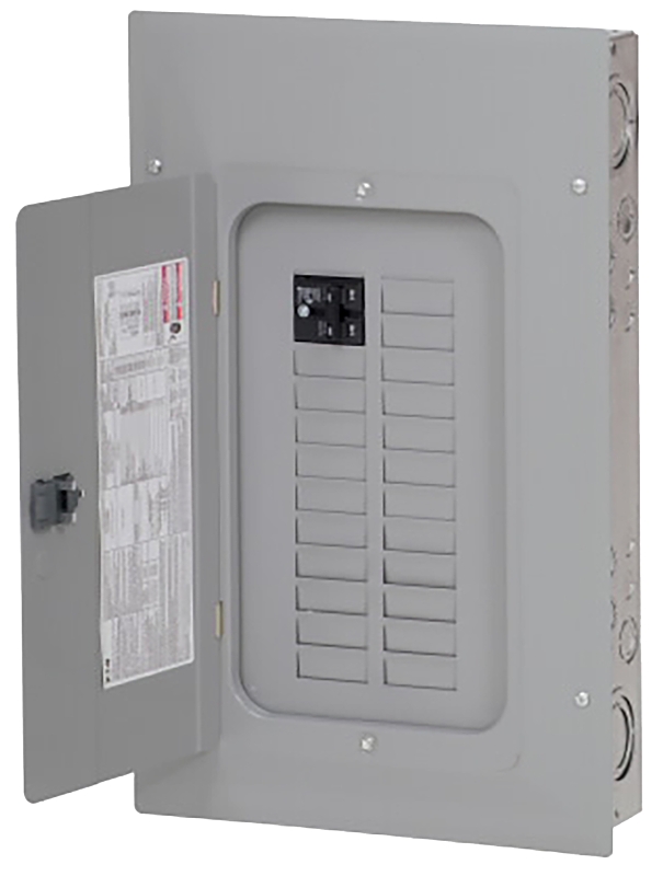 Eaton BRP20B100 Load Center, 48-Pole, 100 A, 20-Space, 40-Circuit, Main Breaker, Plug-On Neutral, Type BR