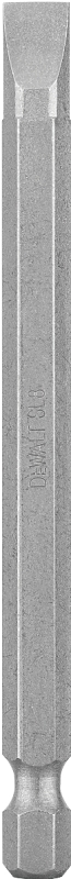 DEWALT DW2038 Power Screwdriver Bit, #8 Drive, Slotted Drive, 1/4 in Shank, Hex Shank, 3-1/2 in L, Tool Steel