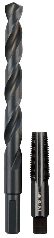Milwaukee 49-57-5591 Drill and Tap Bit, 2-Piece, HCS, Black Oxide