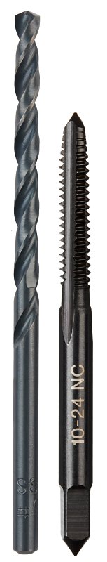 Milwaukee 49-57-5525 Drill and Tap Bit, 2-Piece, HCS, Black Oxide