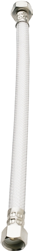 Plumb Pak EZ Series PP23848 Sink Supply Tube, 1/2 in Inlet, Flared Inlet, 1/2 in Outlet, FIP Outlet, 20 in L