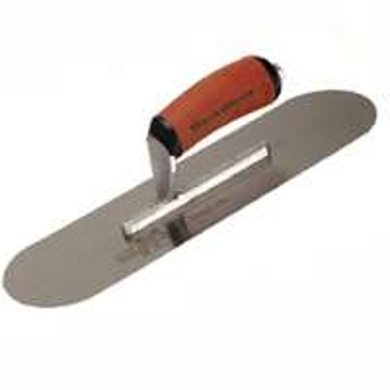 Marshalltown SP14SD Pool Trowel, Hardened Steel Blade, Durasoft Curved Handle, Durasoft Handle, 4 in OAW