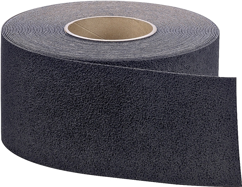 Safety-Walk 7738 Anti-Slip Tape, 60 ft L, 4 in W, Polymer Backing, Black