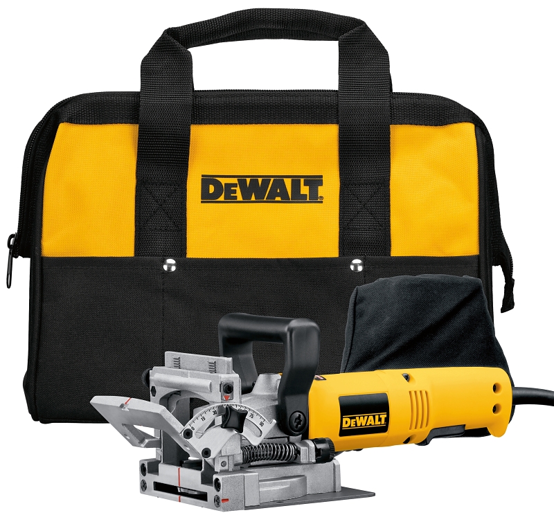 DEWALT DW682K Corded Electric Biscuit Joiner Kit, 6.5 A, 20 in D Cutting, #0, #10, #20 Biscuit, 10,000 rpm Speed