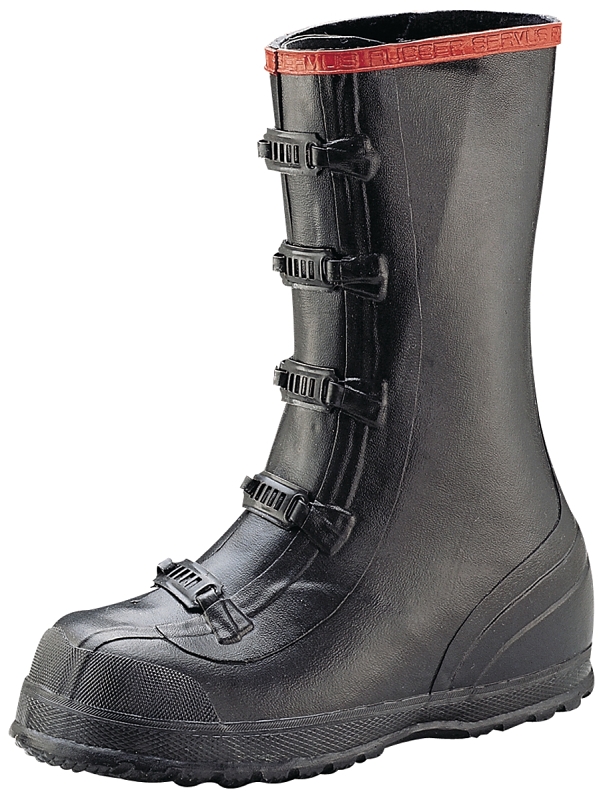 Ranger T369-13 Over Shoe Boots, 13, D W, Black, Rubber Upper, Buckle Closure, No
