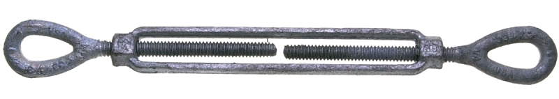 Baron 15-3/4X9 Turnbuckle, 5200 lb Working Load, 3/4 in Thread, Eye, Eye, 9 in L Take-Up, Steel
