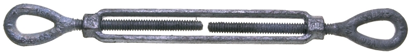 Baron 15-5/8X12 Turnbuckle, 3500 lb Working Load, 5/8 in Thread, Eye, Eye, 12 in L Take-Up, Steel
