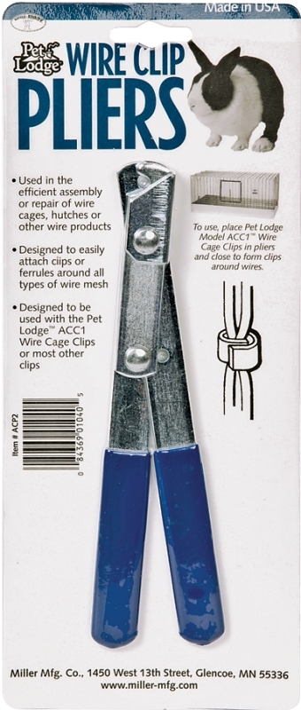 Pet Lodge ACP2 Wire Clip Plier, Ferrule, Metal/Plastic, For: Pet Lodge ACC1 and ACC120 Wire Cage Clips