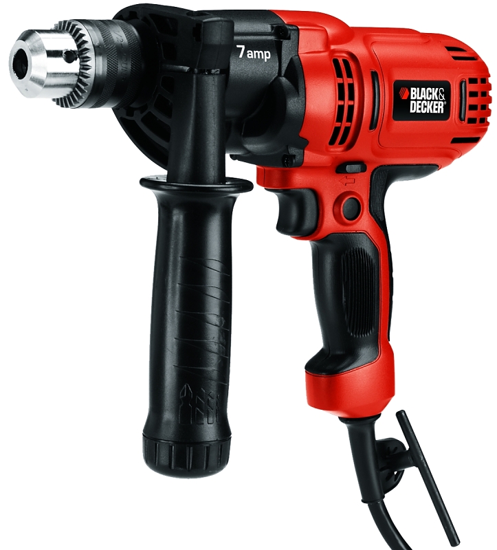 Black Decker DR560 Drill Driver 7 A 1 2 in Chuck Keyed Chuck Includes 1 Chuck Key and Holder 1 Side Handle VORG7242969 DR560