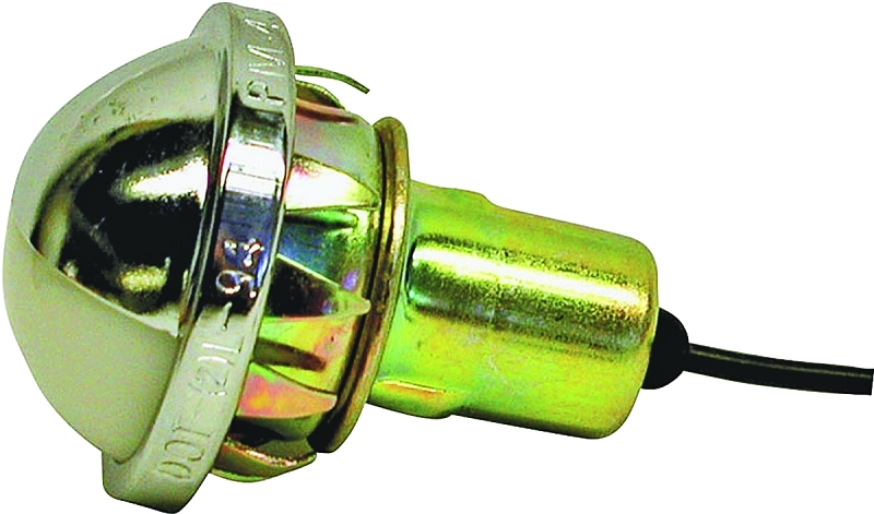 PM V438 Round License Plate and Utility Light, 12 V, 1-Lamp, Incandescent Lamp, Clear Lamp