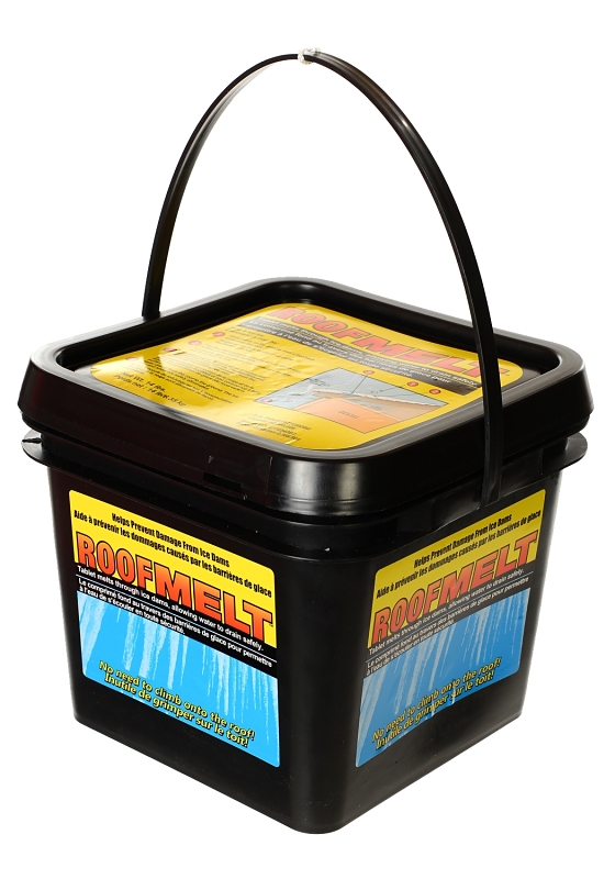 Roofmelt RM-65 Ice Melter, Pellet, White, 14 lb