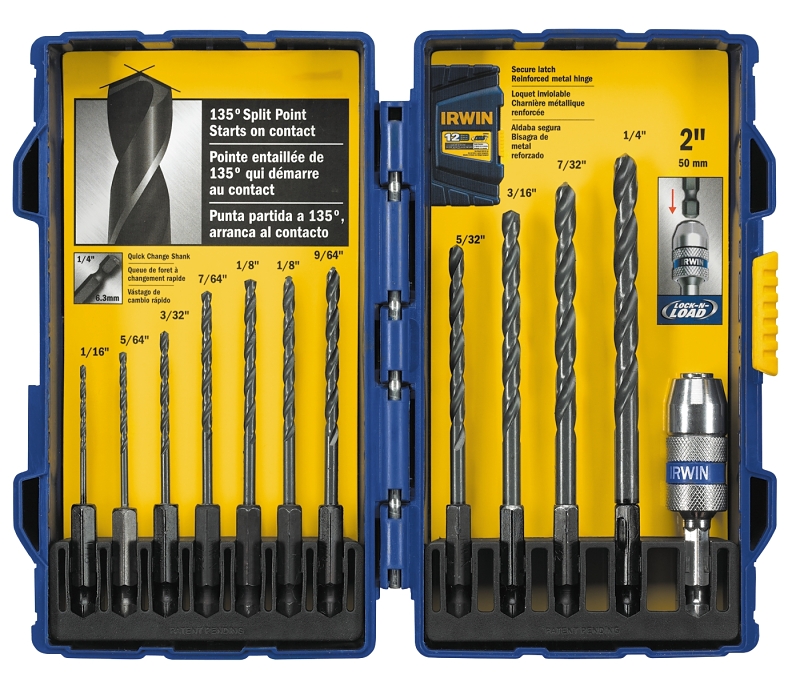 Irwin 4935643 Impact Ready Drill Bit Set 12 Piece HSS Black Oxide VORG4247961 4935643