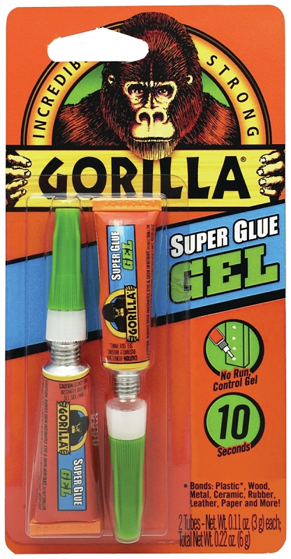 Gorilla 7820002 Super Glue, Liquid, 3 g Tube