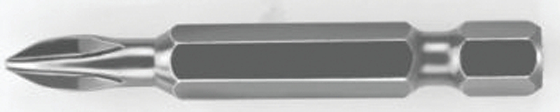 Irwin 93003ZR Power Bit, #1 Drive, Phillips Drive, 1/4 in Shank, Hex Shank, 2 in L, Tool Steel