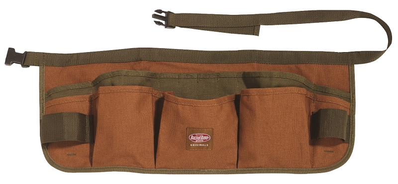 Bucket Boss 80100 Superwaist Apron, 52 in Waist, Duckwear Canvas, Brown, 13-Pocket