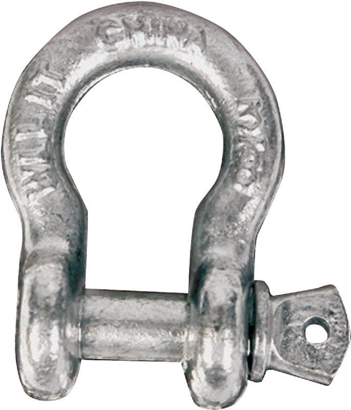Koch 081343/MC649G Anchor Shackle, 7/16 in Trade, 3000 lb Working Load, 7/16 in Dia Wire, Steel, Galvanized