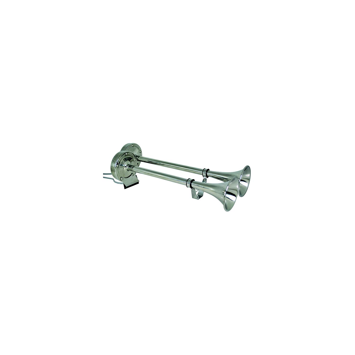 Marinco Dual Trumpet Electric Horn Stainless Steel