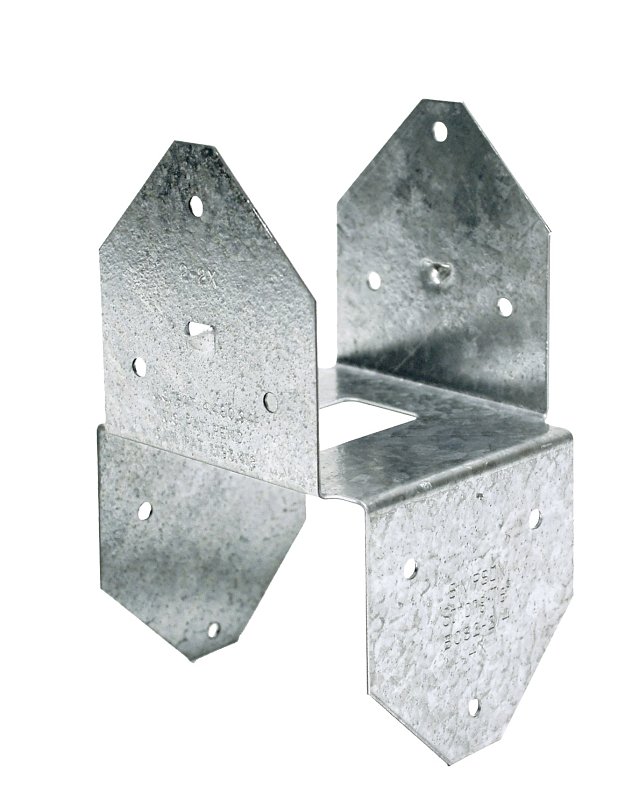 Simpson Strong-Tie BCS Series BCS2-2/4Z Post Cap, 2 to 2 x 4 in Post/Joist, Steel, ZMAX, Pack of 20
