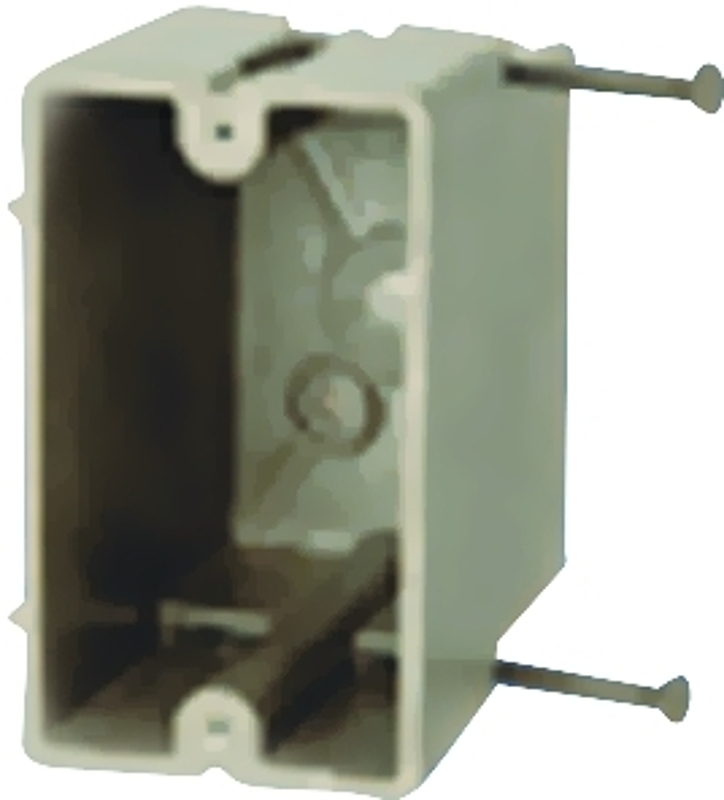 fiberglassBOX 1098-N Electrical Box, 1-Gang, Glass Reinforced Polyester, Off-White, Wall Mounting