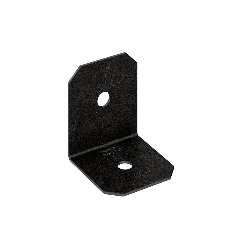 Simpson Strong-Tie Avant Series APVA4 90 deg Ornamental Angle, 3 to 3-1/4 in W, 3 in D, 3 in H, Steel, Black, Pack of 12