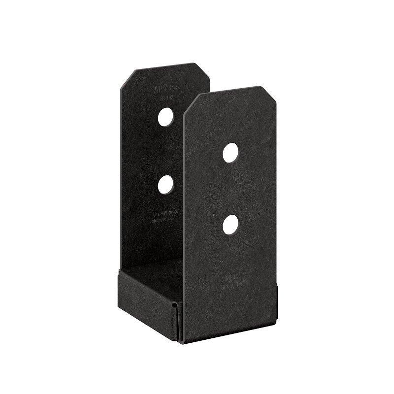 Simpson Strong-Tie Outdoor Accents APVB Series APVB44 Adjustable Post Base, 4 x 4 in Post, 16 ga Gauge, Steel, Black