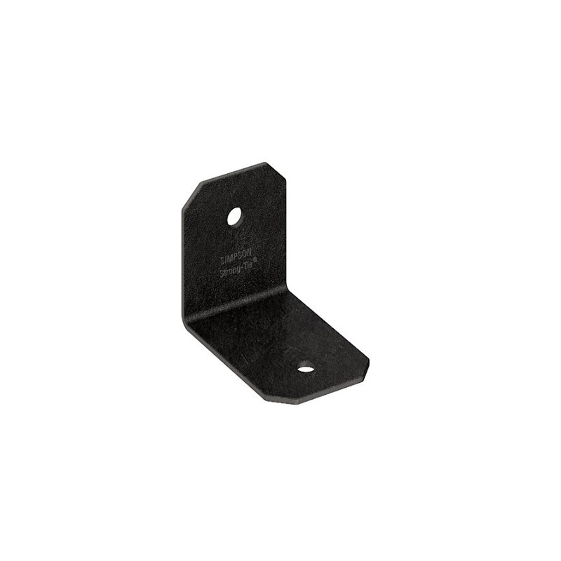 Simpson Strong-Tie Avant Series APVA21 90 deg Ornamental Angle, 1-1/2 to 2 in W, 1-3/8 in D, Steel, Black, Powder-Coated, Pack of 90