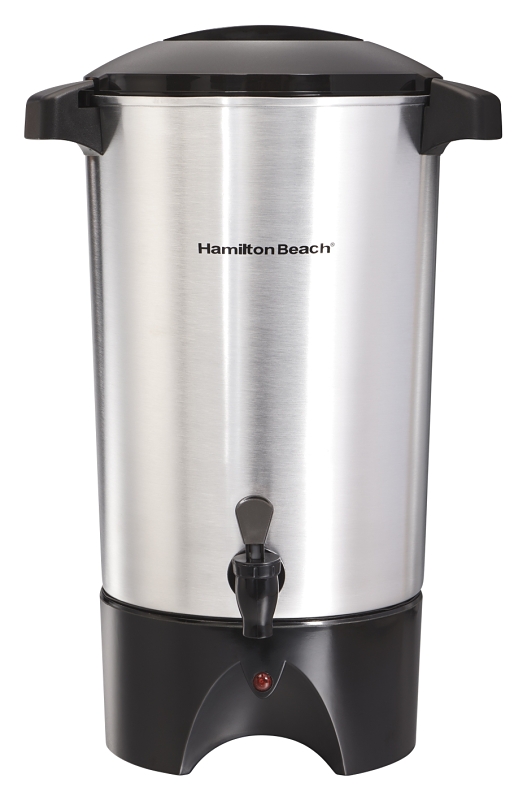 Hamilton Beach 40515 Coffee Urn 30 Cups Capacity 1090 W Aluminum Silver VORG6458988 40515G
