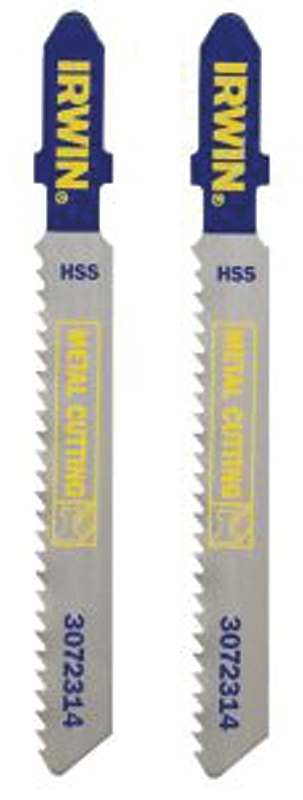 Irwin 3072314 Jig Saw Blade, 3 in L, 14 TPI, HSS Cutting Edge