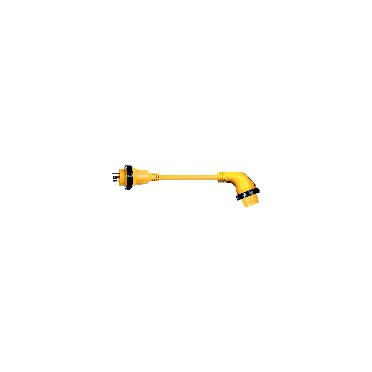 Marinco 1RPC Right Angle Adapter 30A, 125V