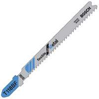 Bosch T118BF Jig Saw Blade, 3-5/8 in L, 11-14 TPI, Bi-Metal Cutting Edge