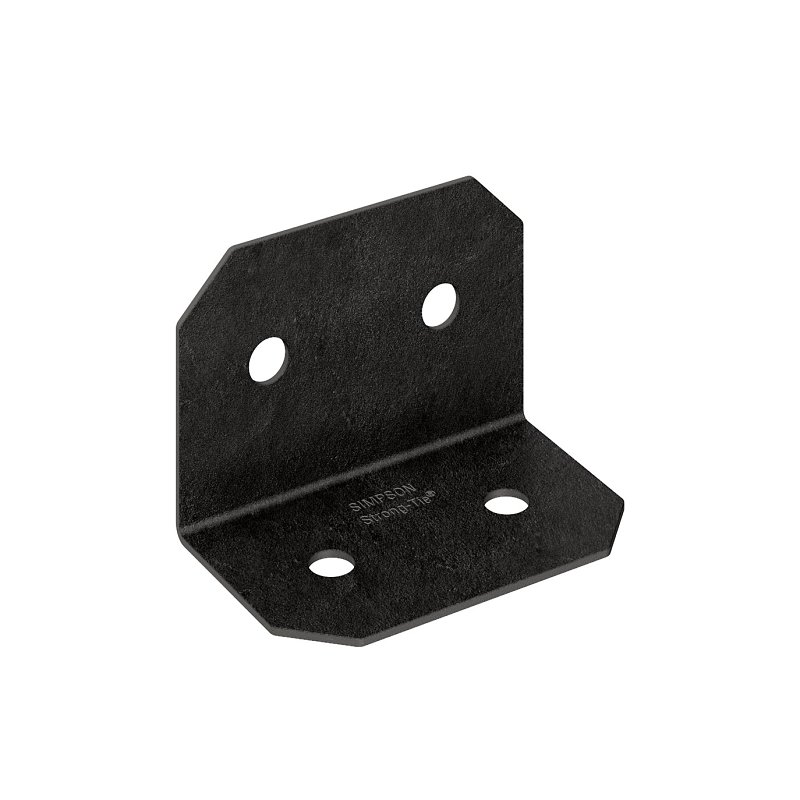 Simpson Strong-Tie Avant Series APVA6 90 deg Ornamental Angle, 3 to 3-1/4 in W, 5 in D, Steel, Black, Powder-Coated