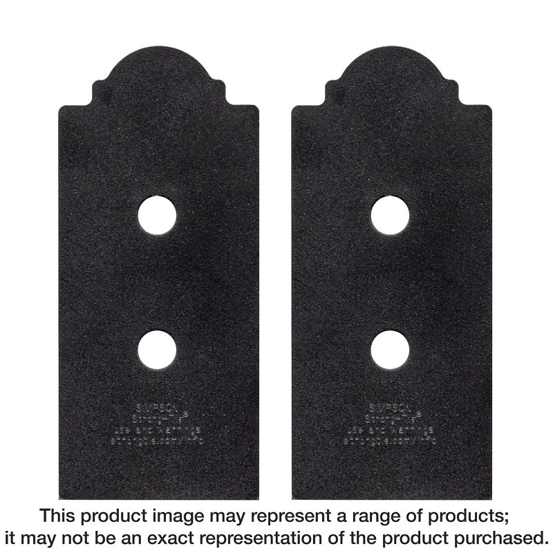 Simpson Strong-Tie APBDSP Series APB44DSP Decorative Post Base Side Plate, 3 in W, 12 ga Gauge, Steel