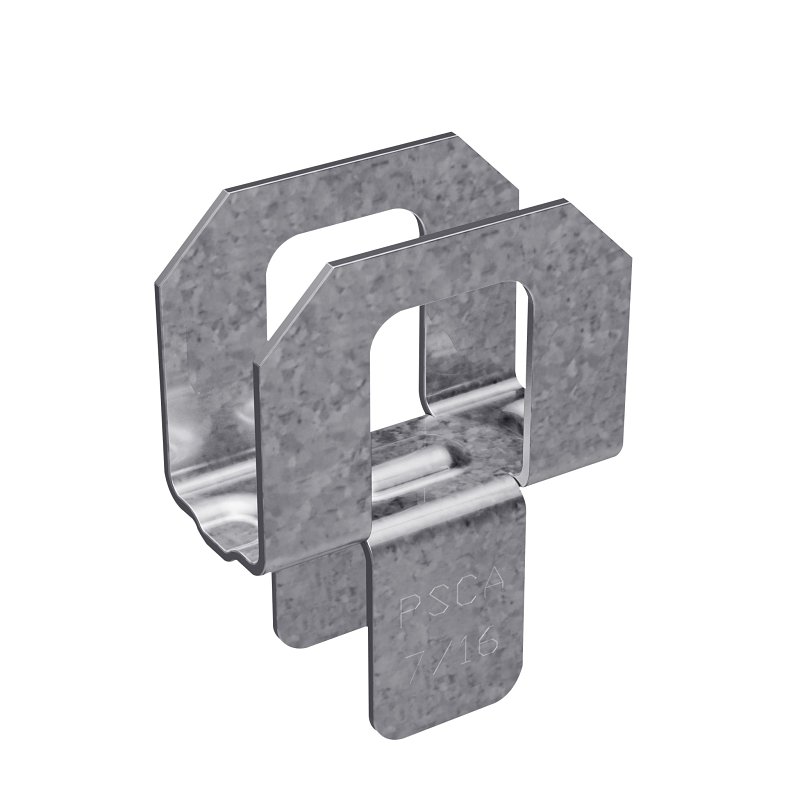Simpson Strong-Tie PSCA Series PSCA 7/16 Panel Sheathing Clip, 20 ga Thick Material, Steel, Galvanized