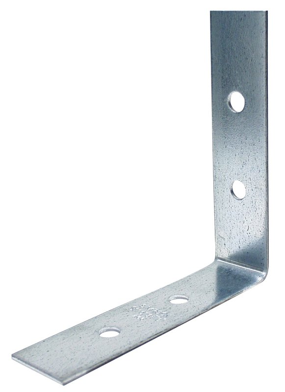 Simpson Strong-Tie A66 Angle, 5-7/8 in W, 5-7/8 in D, 1-1/2 in H, Steel, Zinc Galvanized, Pack of 25