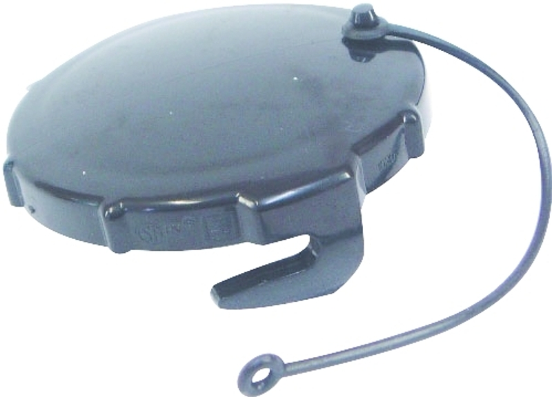 US Hardware RV-509B Termination Cap, 3 in ID, Plastic, Black