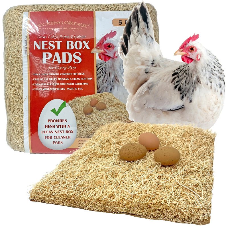 Pecking Order 9306 Nest Box Pad, 13 in H, 13 in W, Wood Fiber