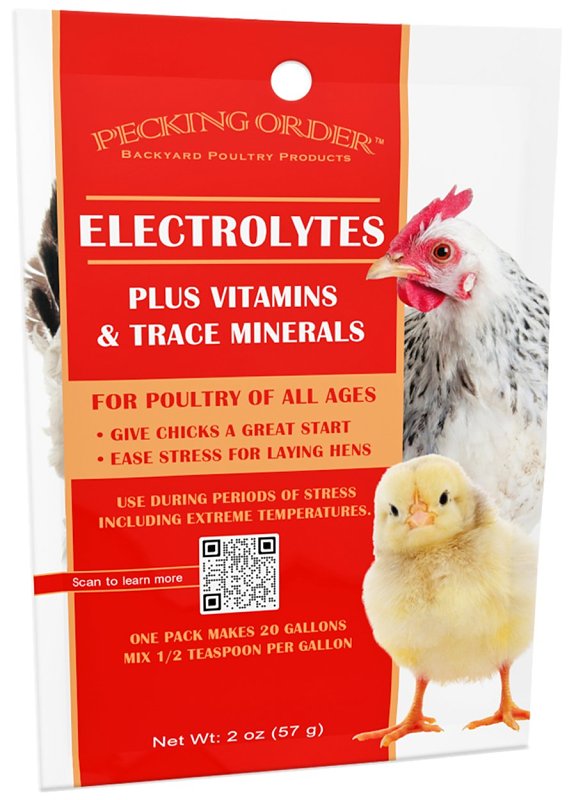 Pecking Order 9686 Electrolytes Plus, Solid, All Lifestage, 2 oz Jar